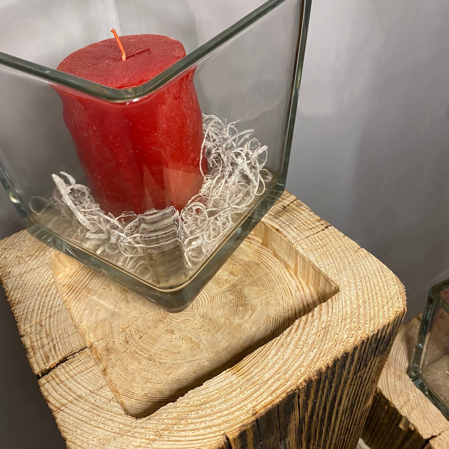 Bodenwindlicht XXL Windlicht Holzlaterne Lichtsäule Leuchtsäule