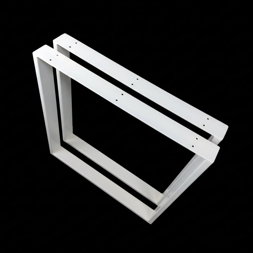 Tischkufen paarweise weiß matt