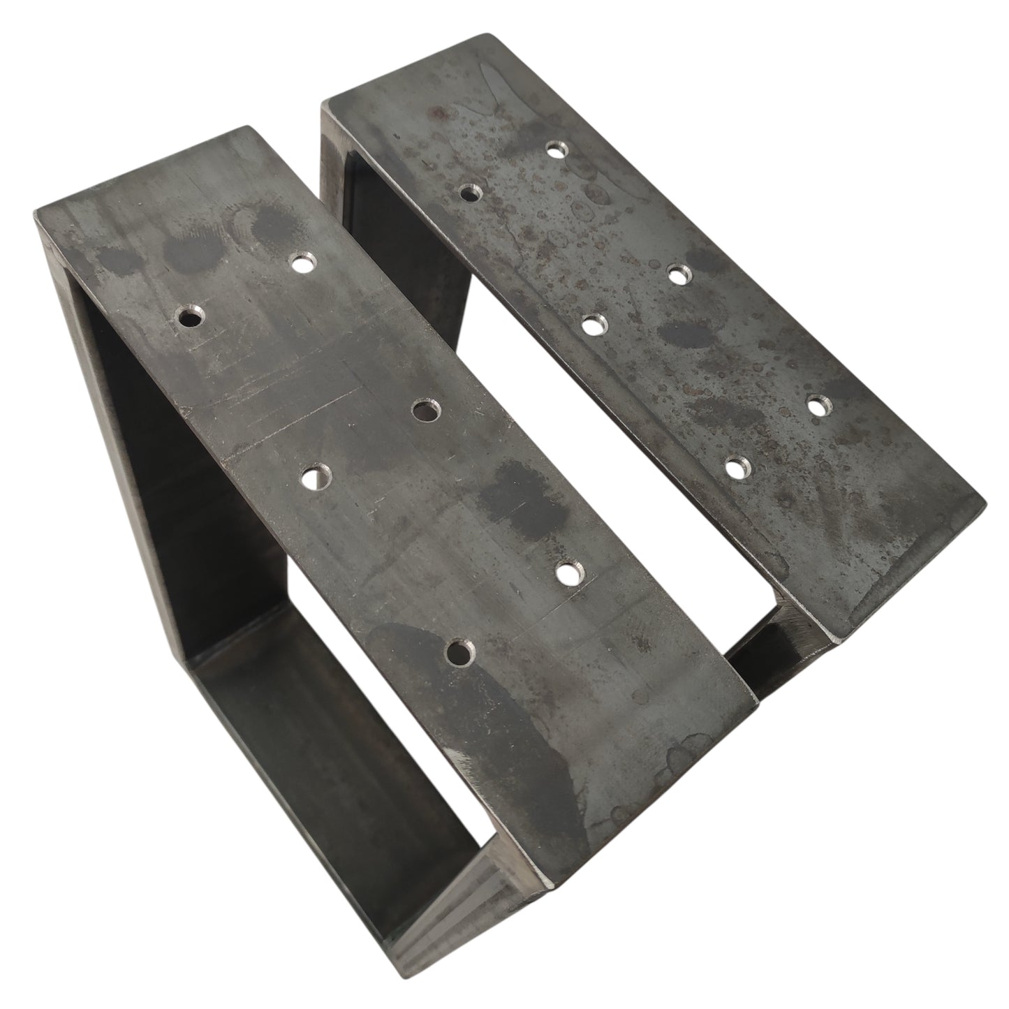 Tischkufen paarweise klarlack unlackierter Look