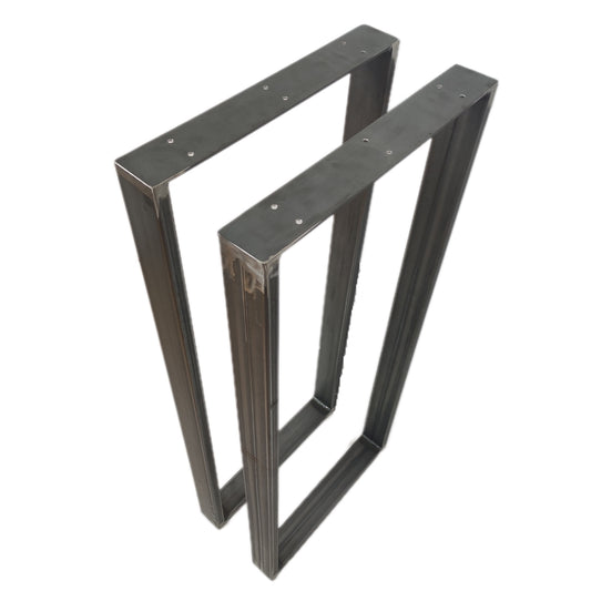 Tischkufen paarweise klarlack unlackierter Look