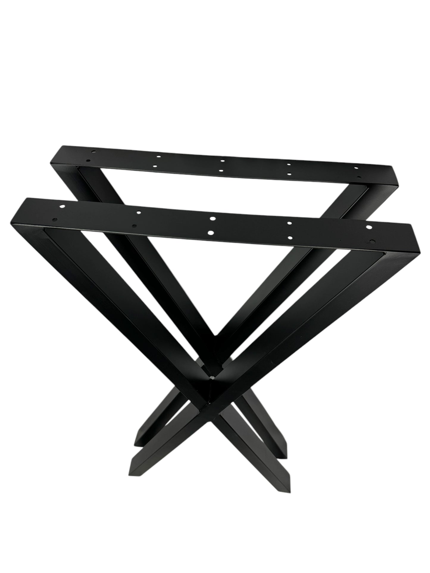 Tischbeine paarweise X-Form schwarz matt