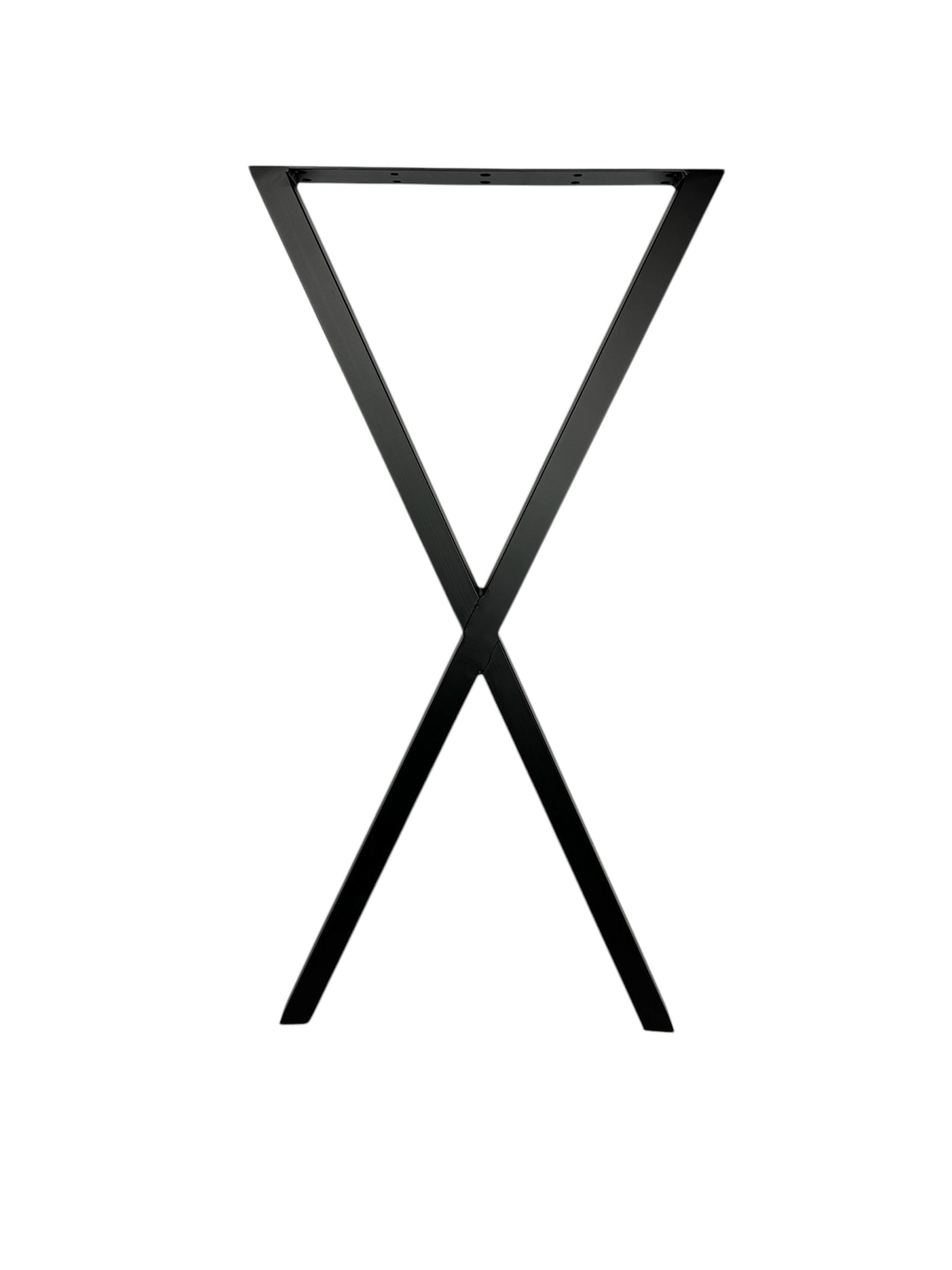 Tischbeine paarweise X-Form schwarz matt