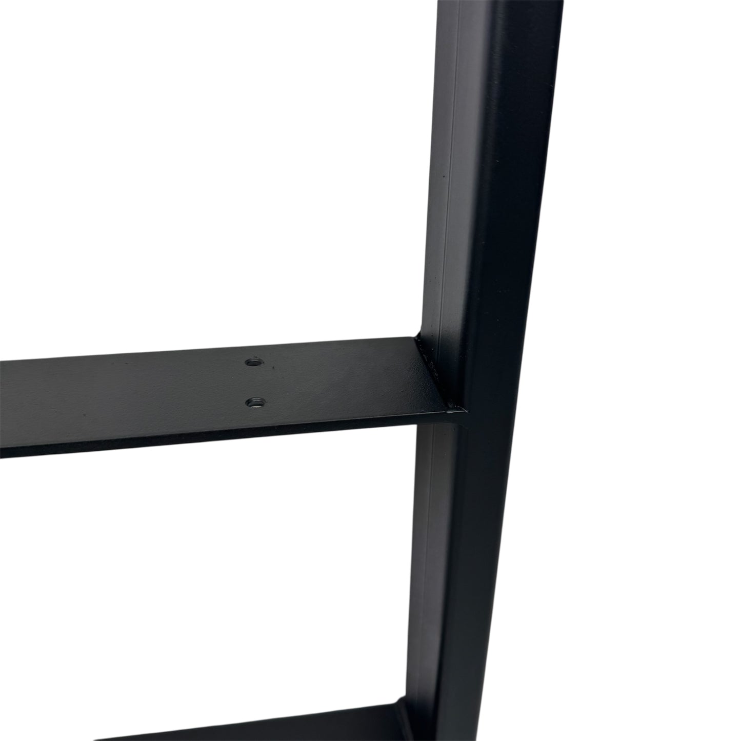 Tischkufen paarweise schwarz matt mit Zwischenstrebe