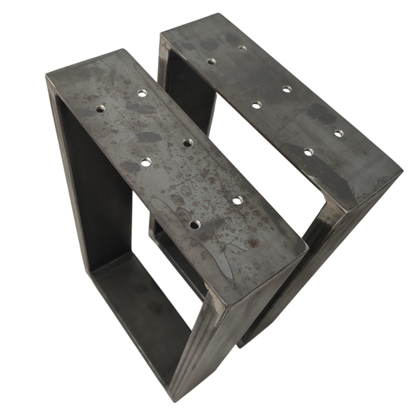 Tischkufen paarweise klarlack unlackierter Look breite Ausführung