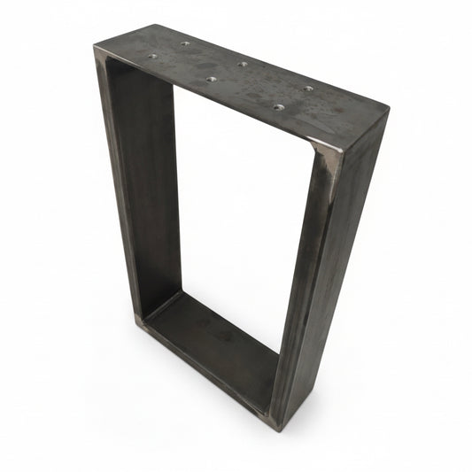 Tischkufe einzeln klarlack unlackierter Look