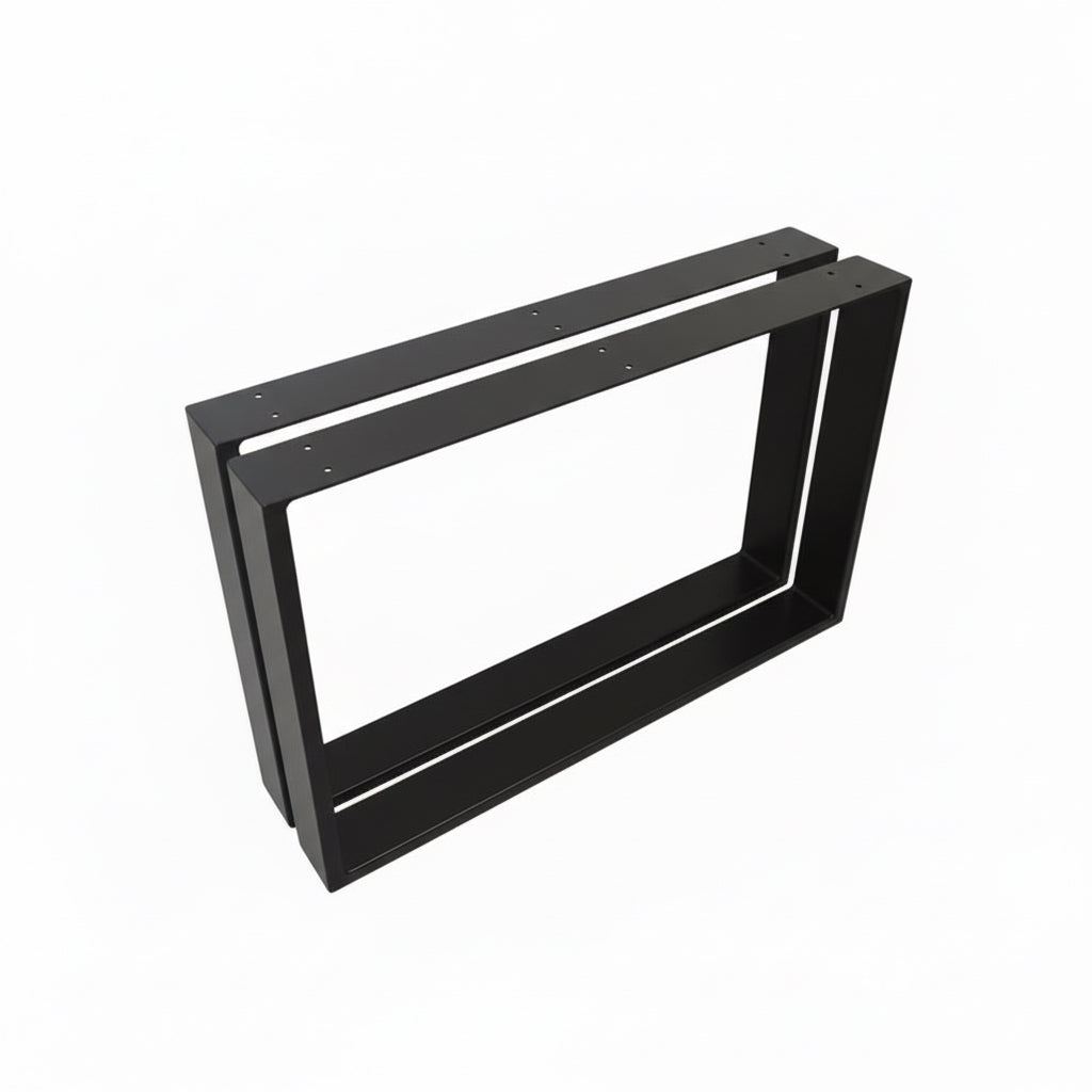 Tischkufen paarweise schwarz matt breite Ausführung