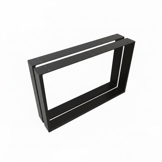 Tischkufen paarweise schwarz matt breite Ausführung