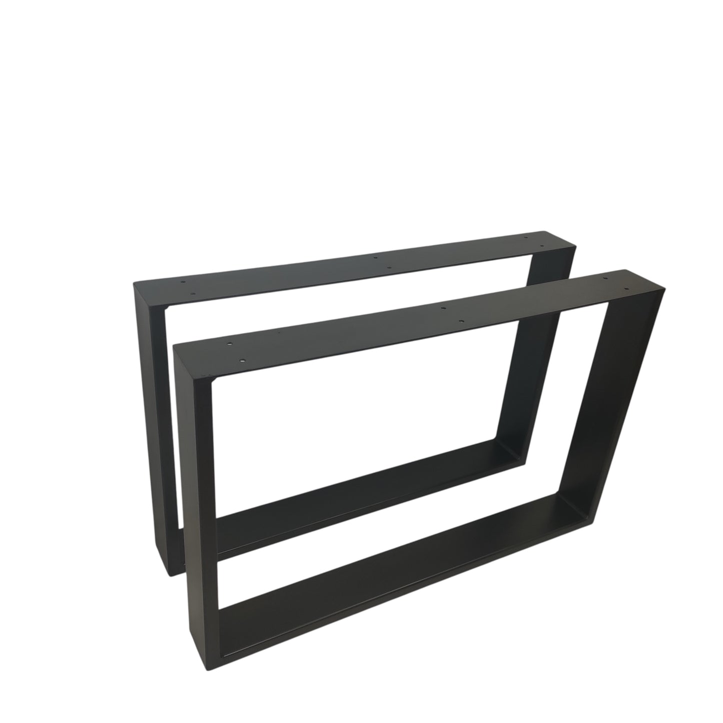 Tischkufen paarweise schwarz matt breite Ausführung