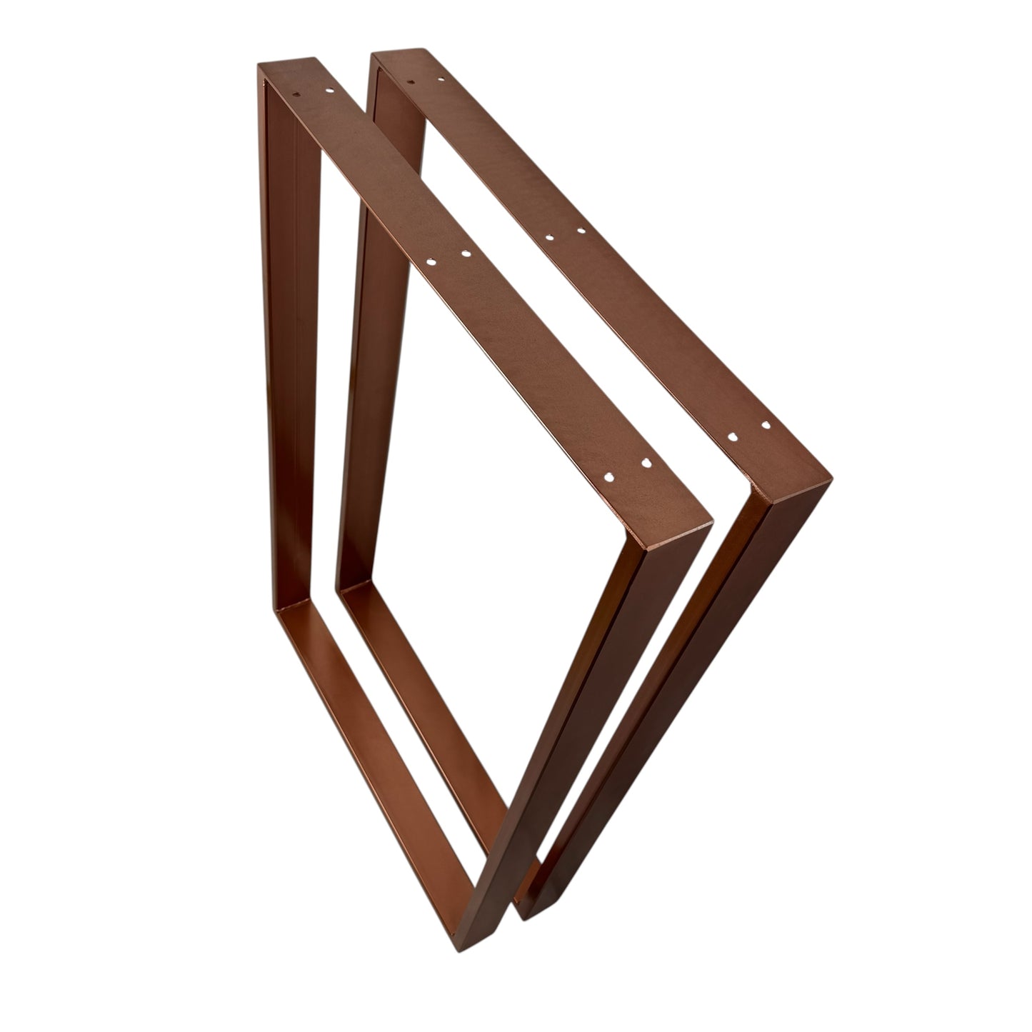 Tischkufen paarweise kupfer matt