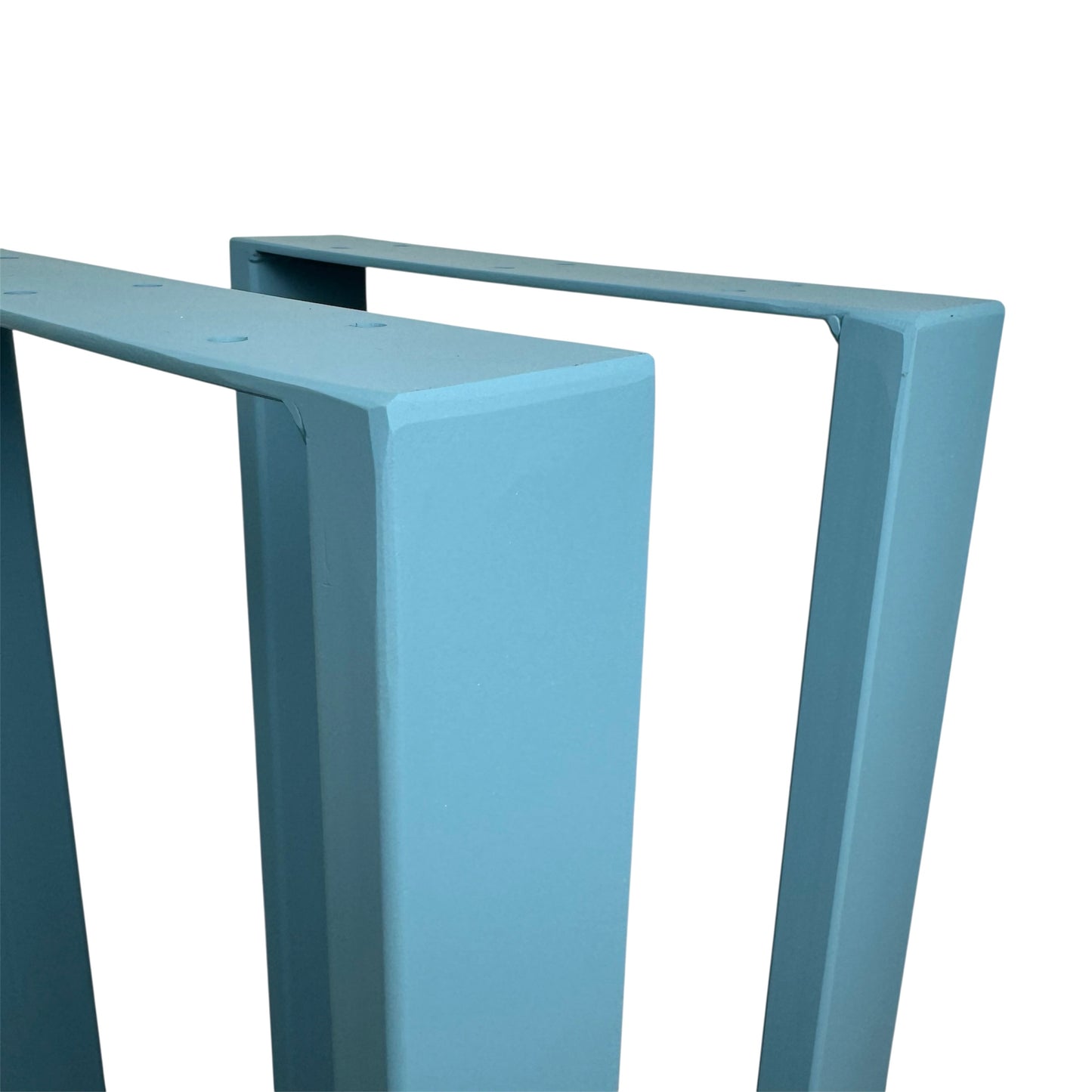 Tischkufen paarweise pastellblau matt