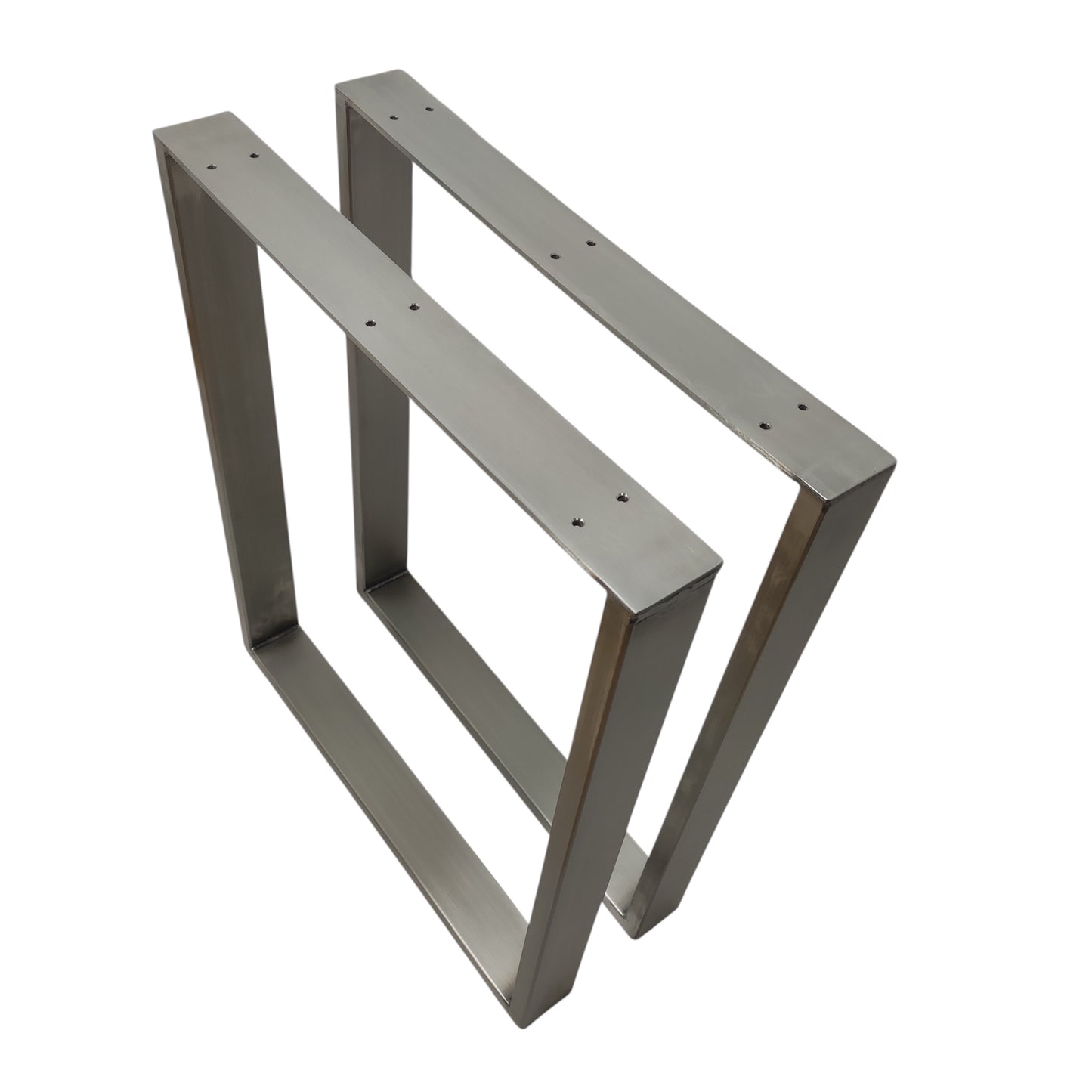 Tischkufen paarweise Edelstahl