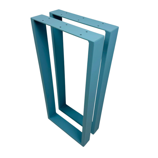 Tischkufen paarweise pastellblau matt