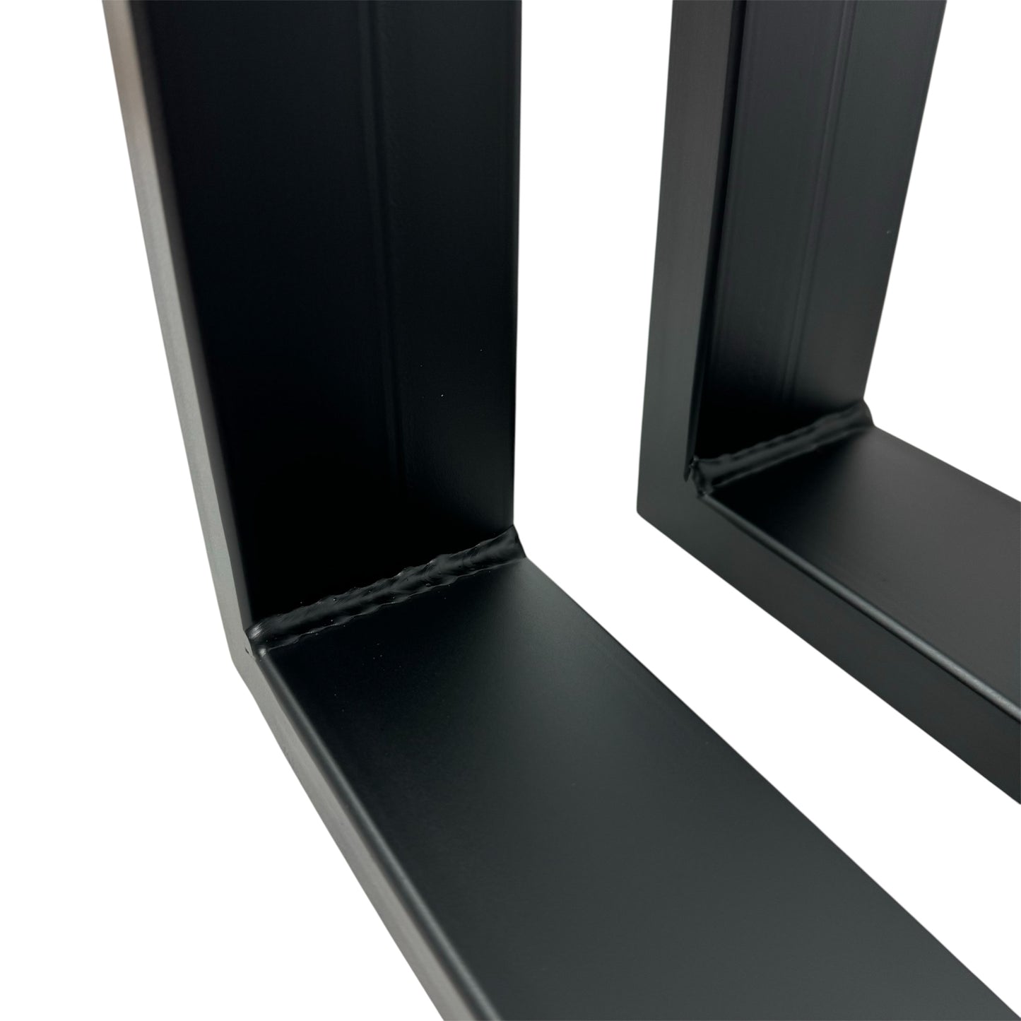 Tischkufen paarweise schwarz matt breite Ausführung