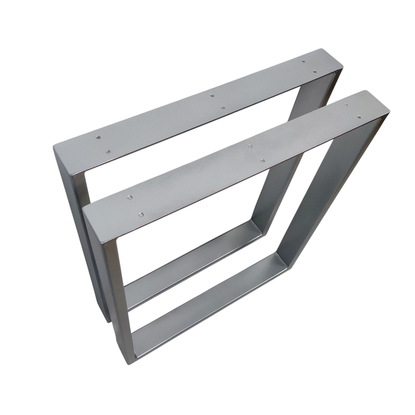 Tischkufen paarweise silber matt breite Ausführung