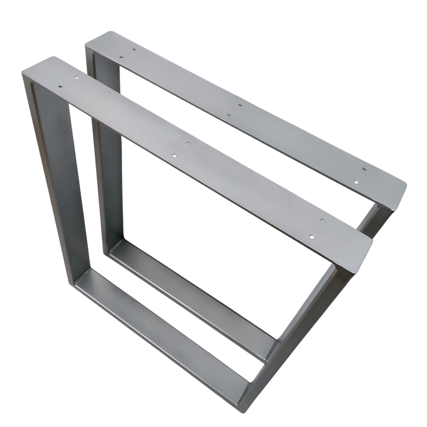 Tischkufen paarweise silber matt