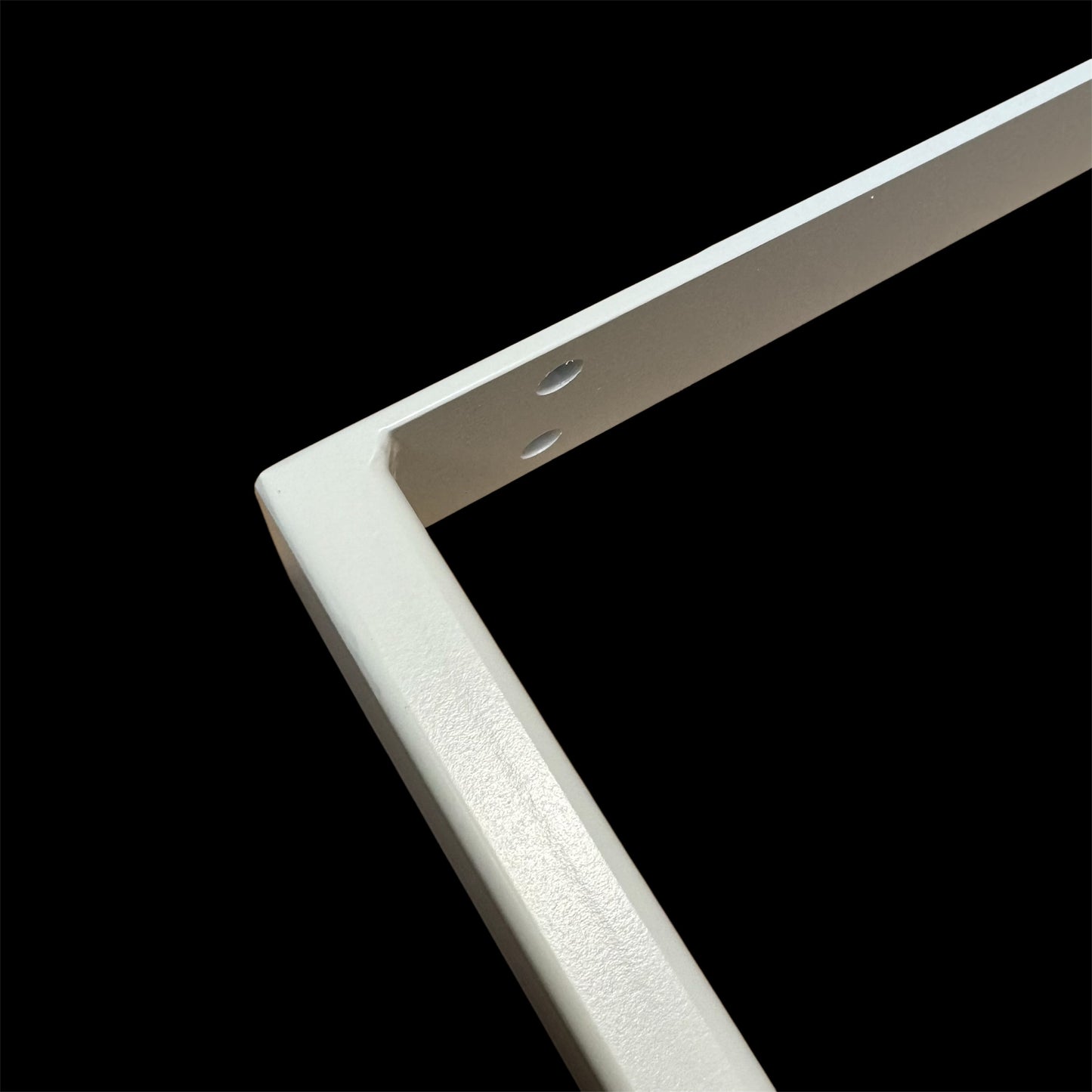 Tischkufe einzeln weiß matt