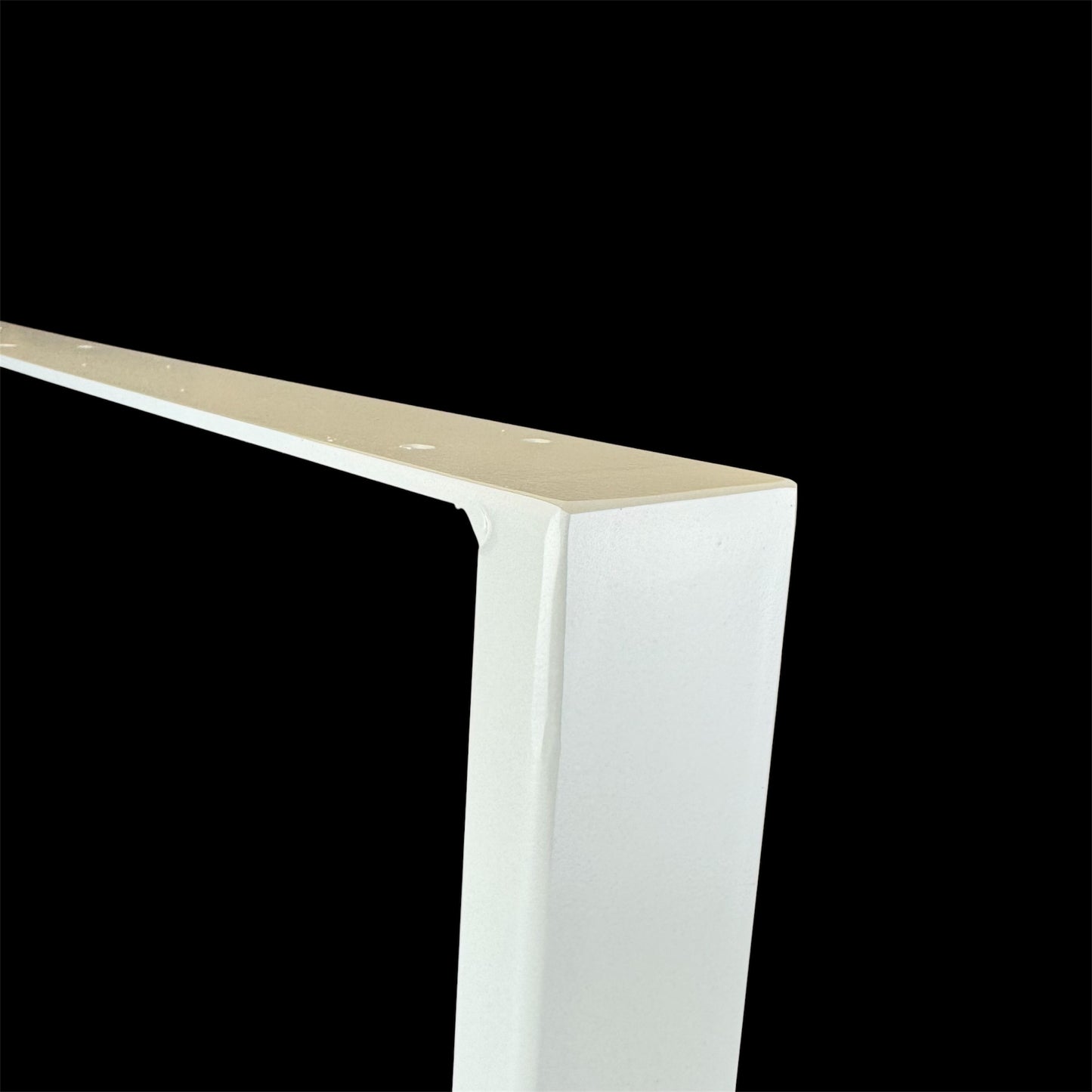 Tischkufe einzeln weiß matt