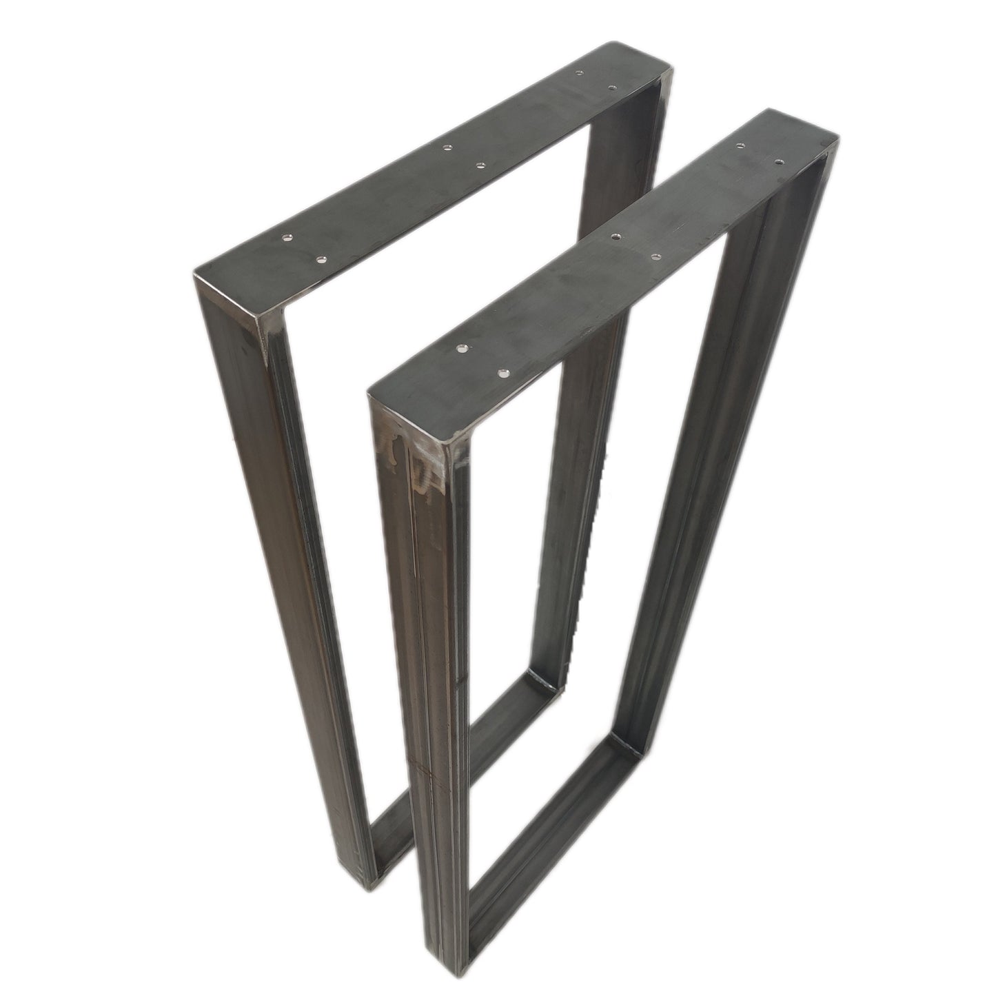 Tischkufen paarweise klarlack unlackierter Look